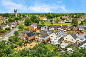 Aerial view towards town centre- click for photo gallery